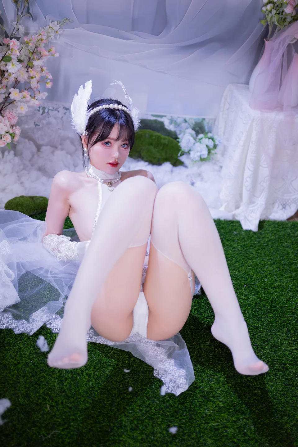 星黛鹿鹿 - No.015 白丝花嫁 [53P-576MB] tg@simisebaisi 【丝足阁】046.webp